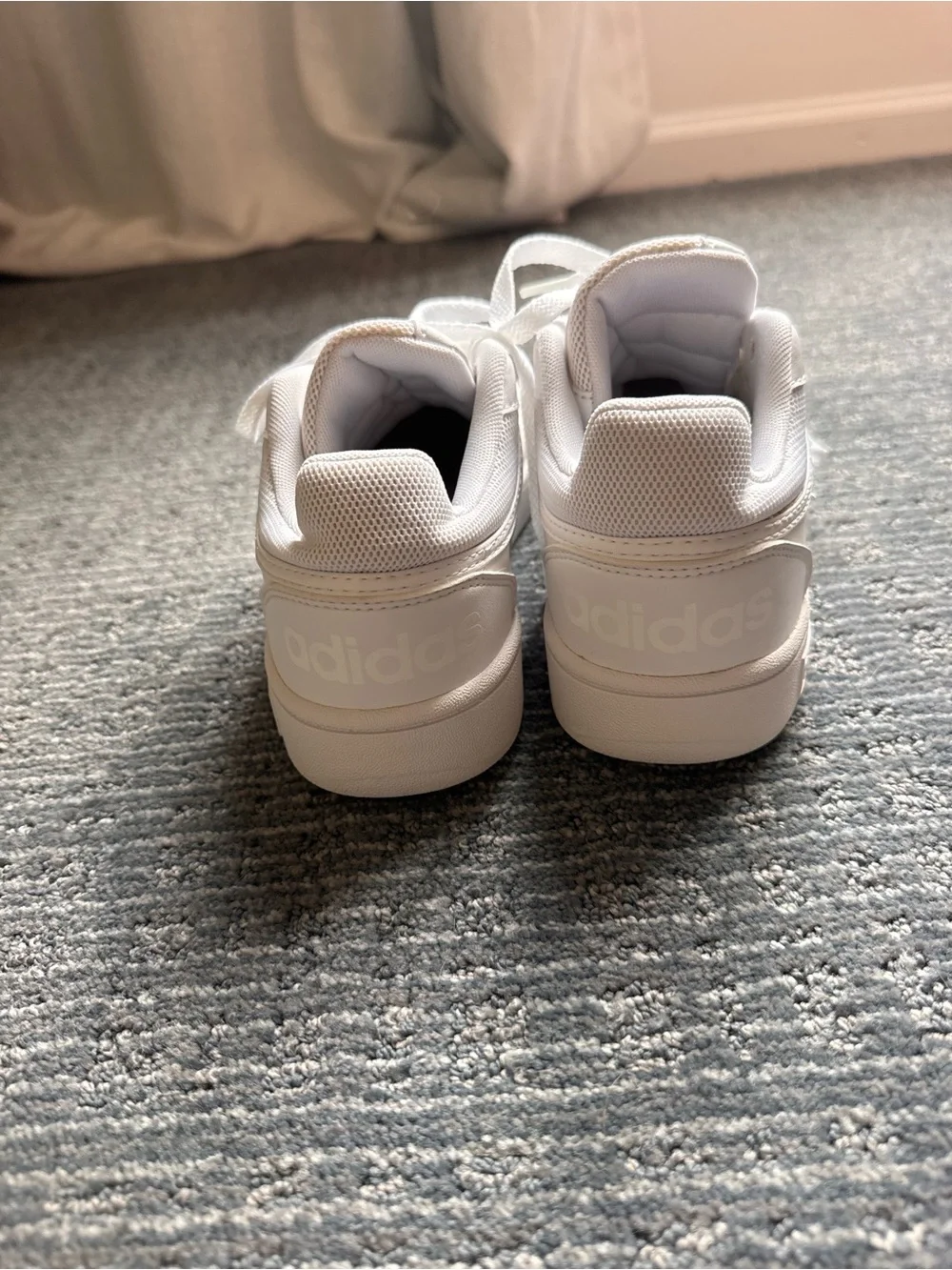 adidas hoops White Classic Low-Top Sneakers